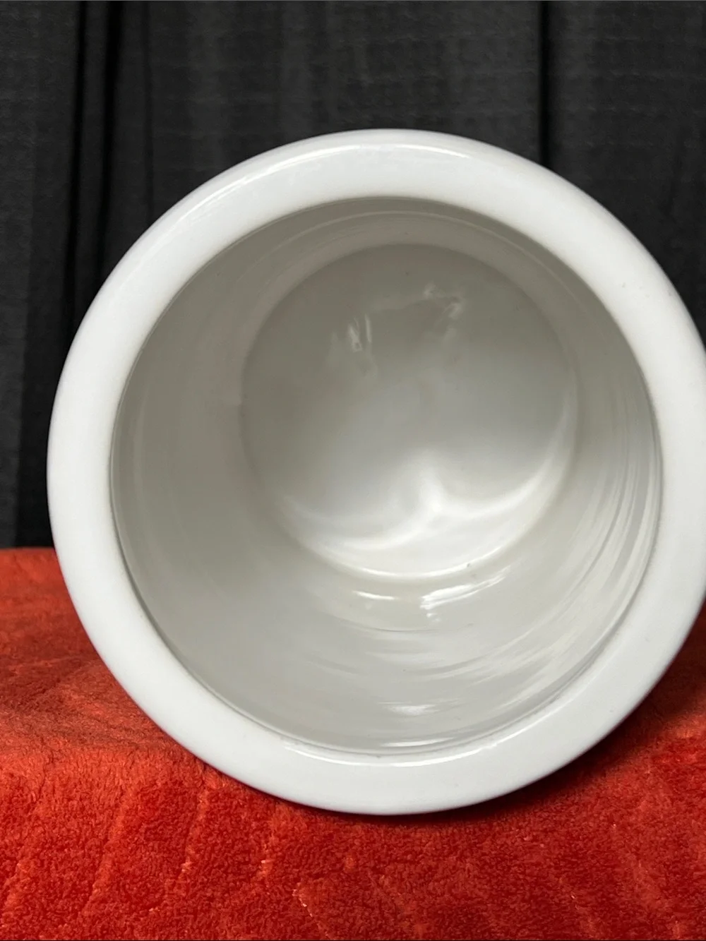 Classic Ceramic Cali Pantry White Ceramic Utensil Crock with Bistro Dining Scene